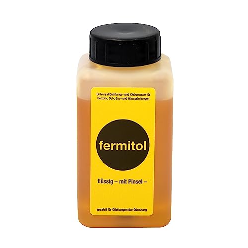 Fermit Fermitol 125g Flasche flüssig Kunstharz Kleber Dichtungsmittel Klebemasse Dichtungsmasse Klebemasse Dichten von Gewinden Öl Benzin Fette Spiritus beständig von Fermit