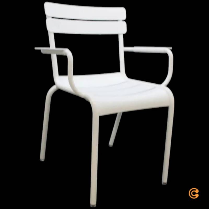 B-Ware Fermob Luxembourg Sessel Gartensessel Gartenstuhl Baumwollweiß Siehe Text/Foto von Fermob