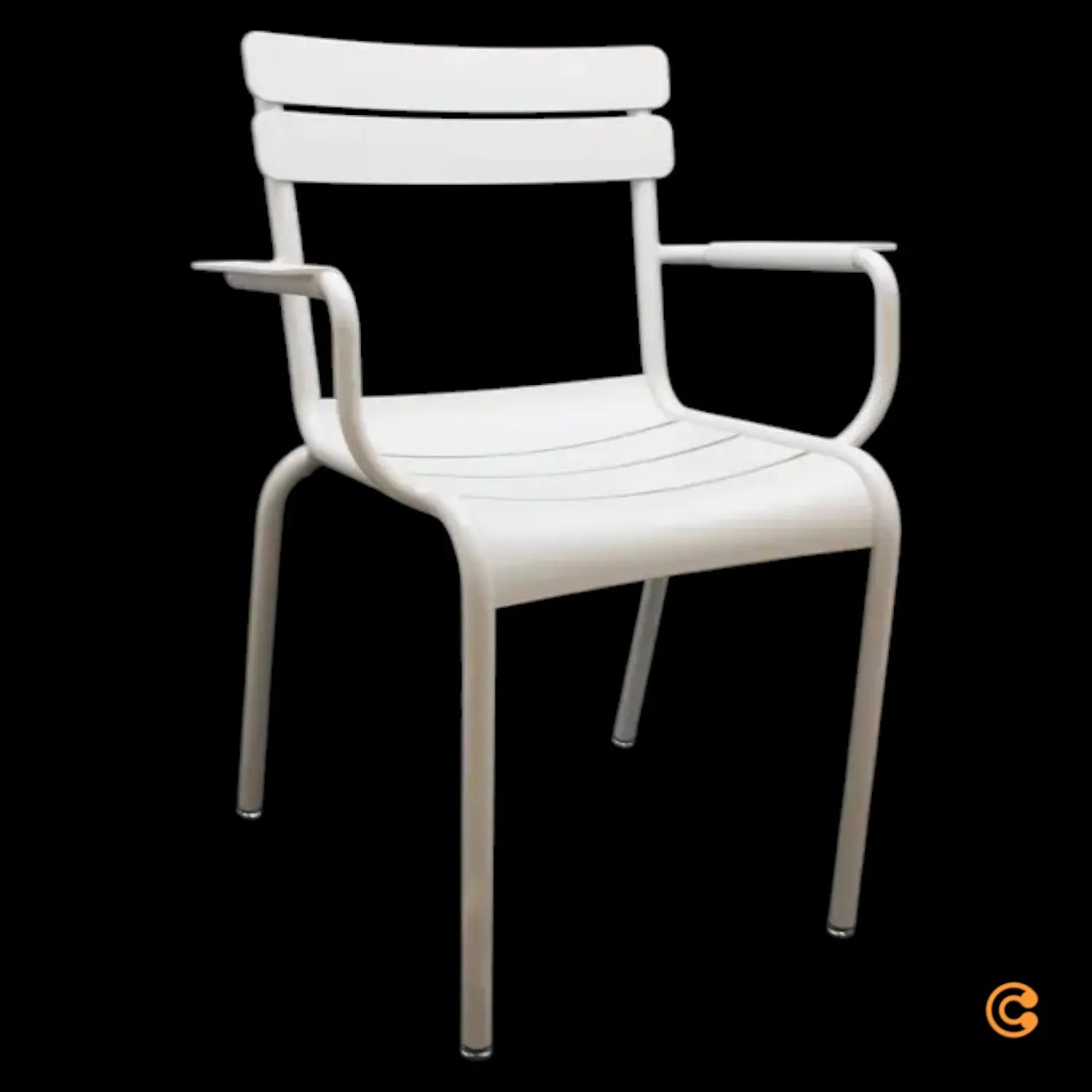 B-Ware Fermob Luxembourg Sessel Stuhl Gartenstuhl Hellgrau Alu Siehe Text/Foto von Fermob