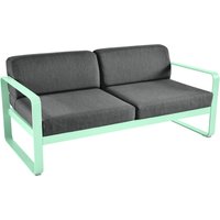 Fermob - BELLEVIE 2-Sitzer  Sofa - 83 Opalgrün - 79 flanellgrau von Fermob