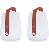 Fermob - Balad Akku LED-Leuchte, H 25 cm, ockerrot (2er-Set) von Fermob
