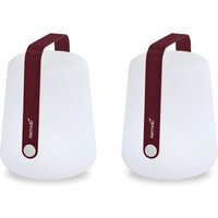 Fermob - Balad Akku LED-Leuchte, H 25 cm, schwarzkirche (2er-Set) von Fermob