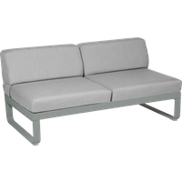 Fermob Bellevie 2 Sitzer Lounge Modul Mitte Aluminium von Fermob