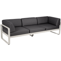 Fermob Bellevie Club 3-Sitzer Sofa Aluminium von Fermob