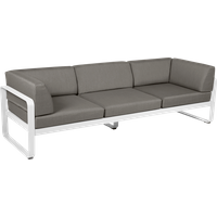 Fermob Bellevie Club 3-Sitzer Sofa Aluminium von Fermob
