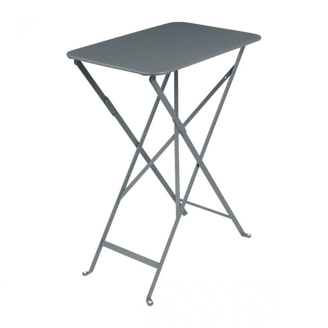 Fermob - Bistro Klapptisch 37x57cm - gewittergrau/texturiert mit Glanz/LxBxH 57x37x74cm/UV-beständig von Fermob