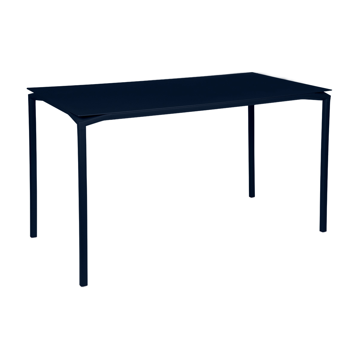 Fermob - Calvi Gartentisch hoch 160x80cm - abyssblau/texturiert/LxBxH 160x80x92cm/UV-beständig von Fermob