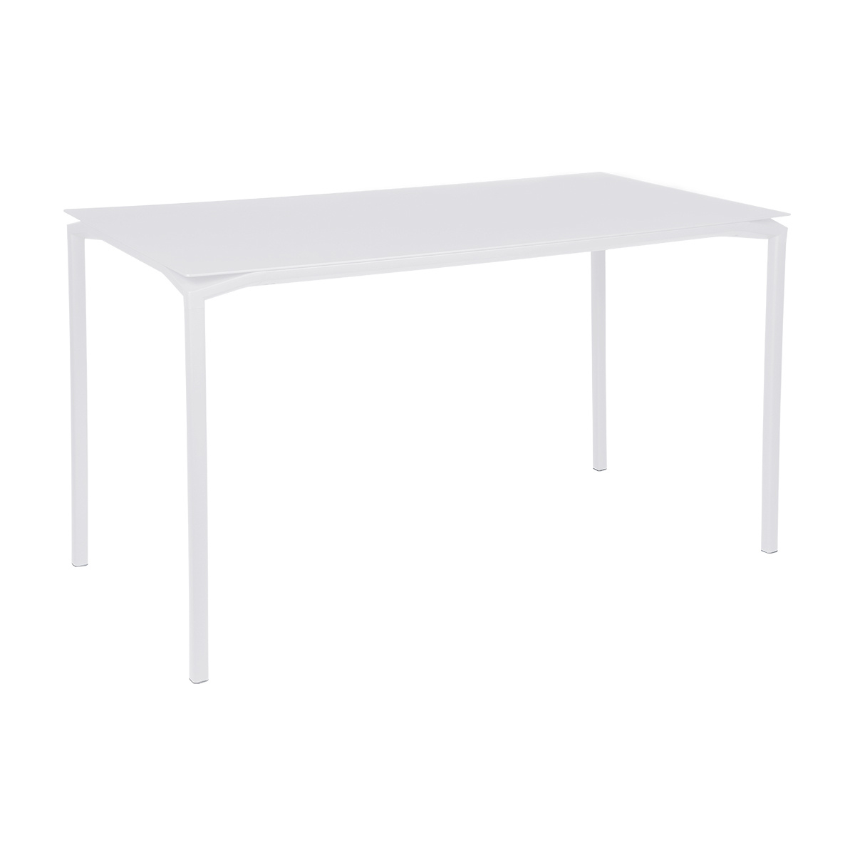 Fermob - Calvi Gartentisch hoch 160x80cm - baumwollweiß/texturiert/LxBxH 160x80x92cm/UV-beständig von Fermob