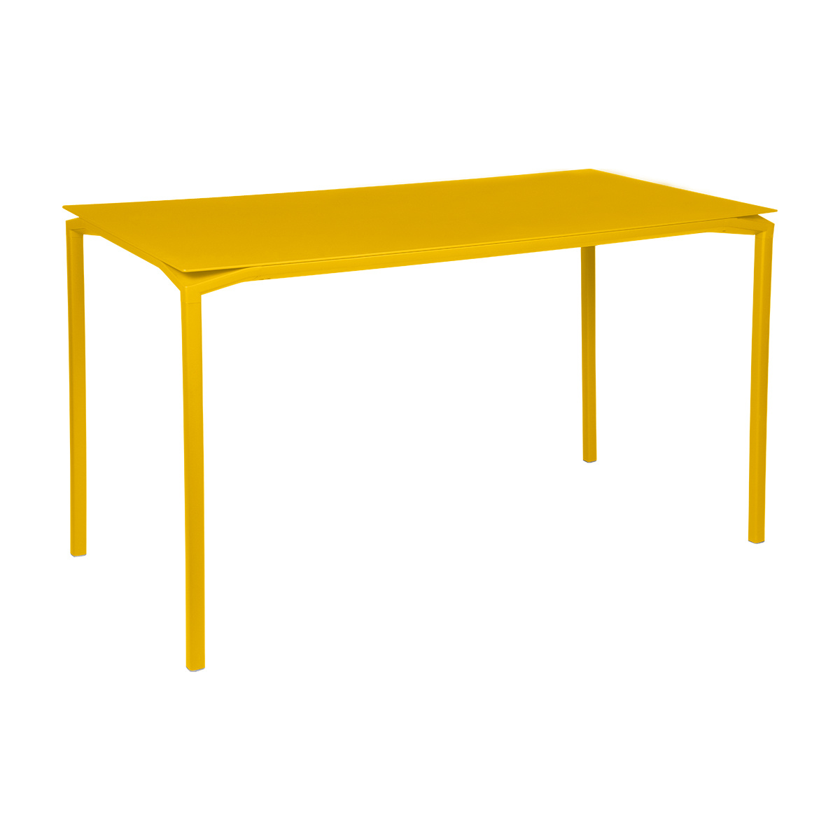 Fermob - Calvi Gartentisch hoch 160x80cm - honig/texturiert/LxBxH 160x80x92cm/UV-beständig von Fermob