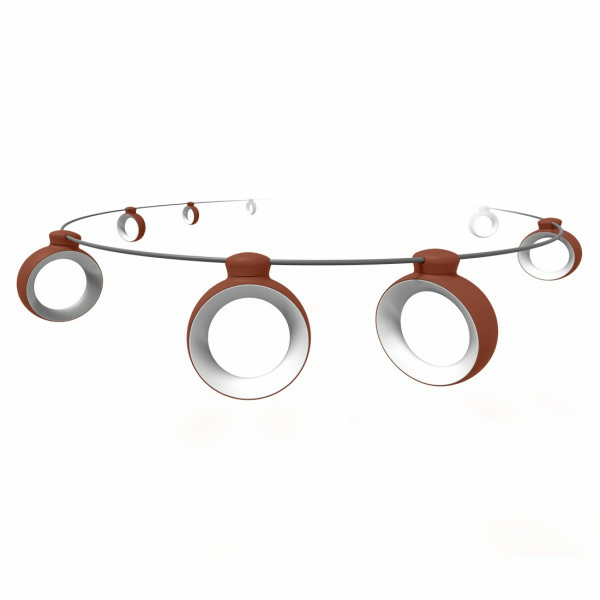 Fermob Hoop Led Lichterkette Leuchtengirlande Lampen Leuchten Lichter Ockerrot B-Ware von Fermob