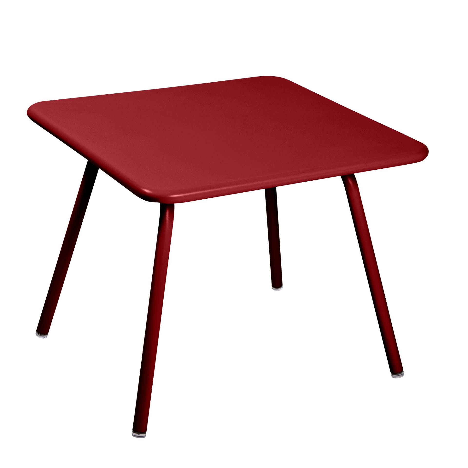 Fermob - Luxembourg Kid Kindertisch 57,5x57,5cm - chili/texturiert/LxBxH 57,5x57,5x47cm/UV-beständig von Fermob