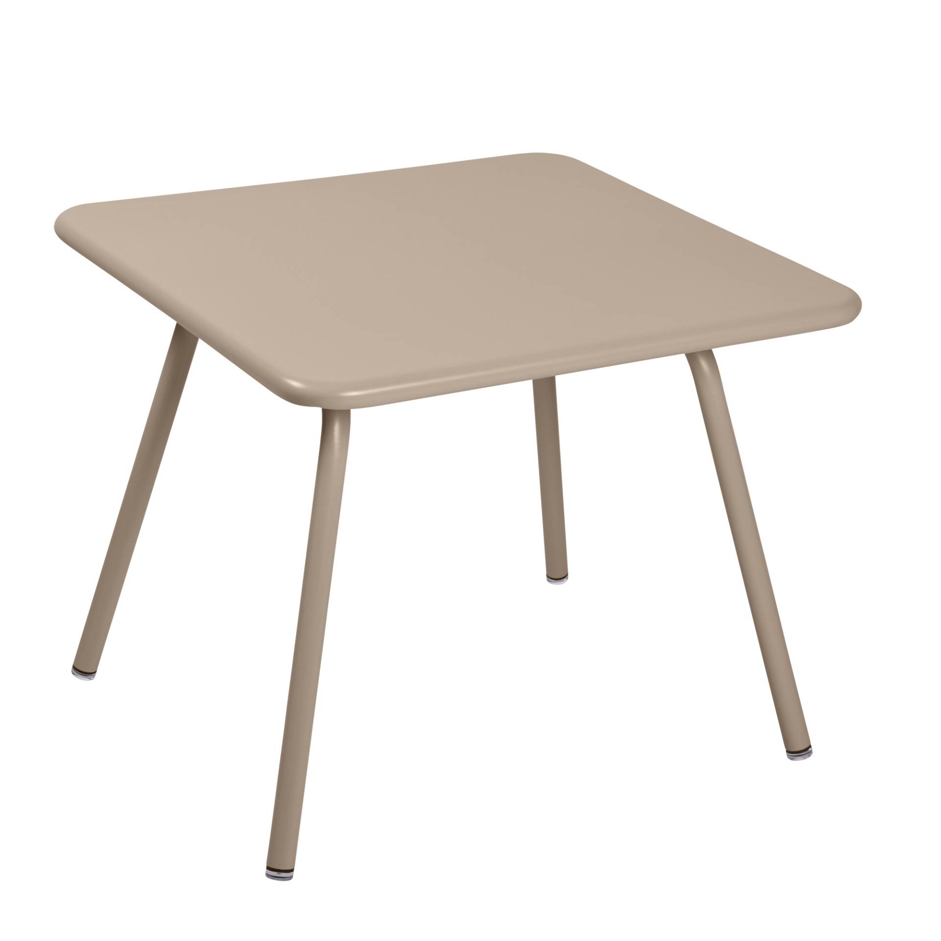 Fermob - Luxembourg Kid Kindertisch 57,5x57,5cm - muskat/texturiert mit Glanz/LxBxH 57,5x57,5x47cm/UV-beständig von Fermob