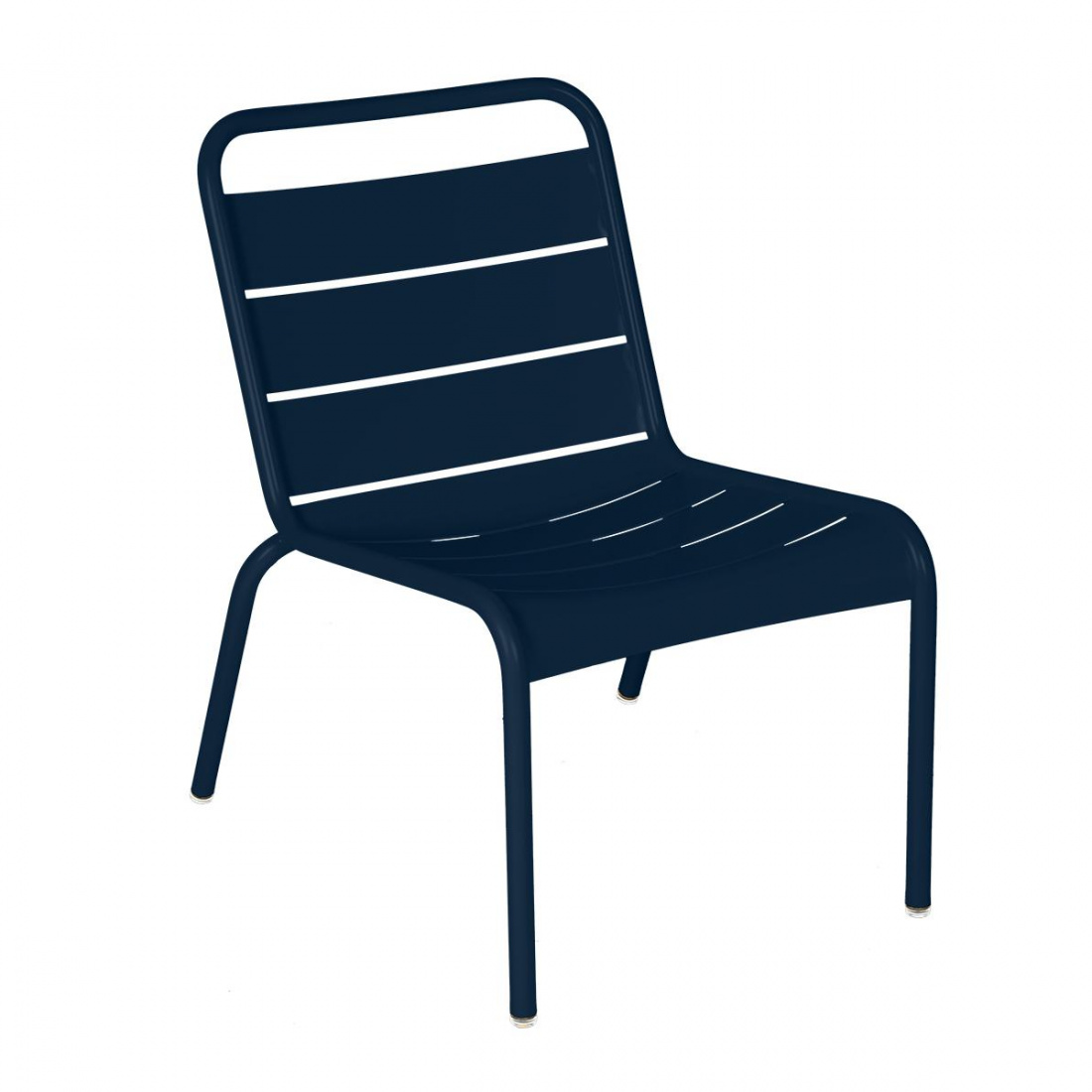 Fermob - Luxembourg Lounge Stuhl - abyssblau/texturiert/BxHxT 58x74x73cm/UV-beständig von Fermob