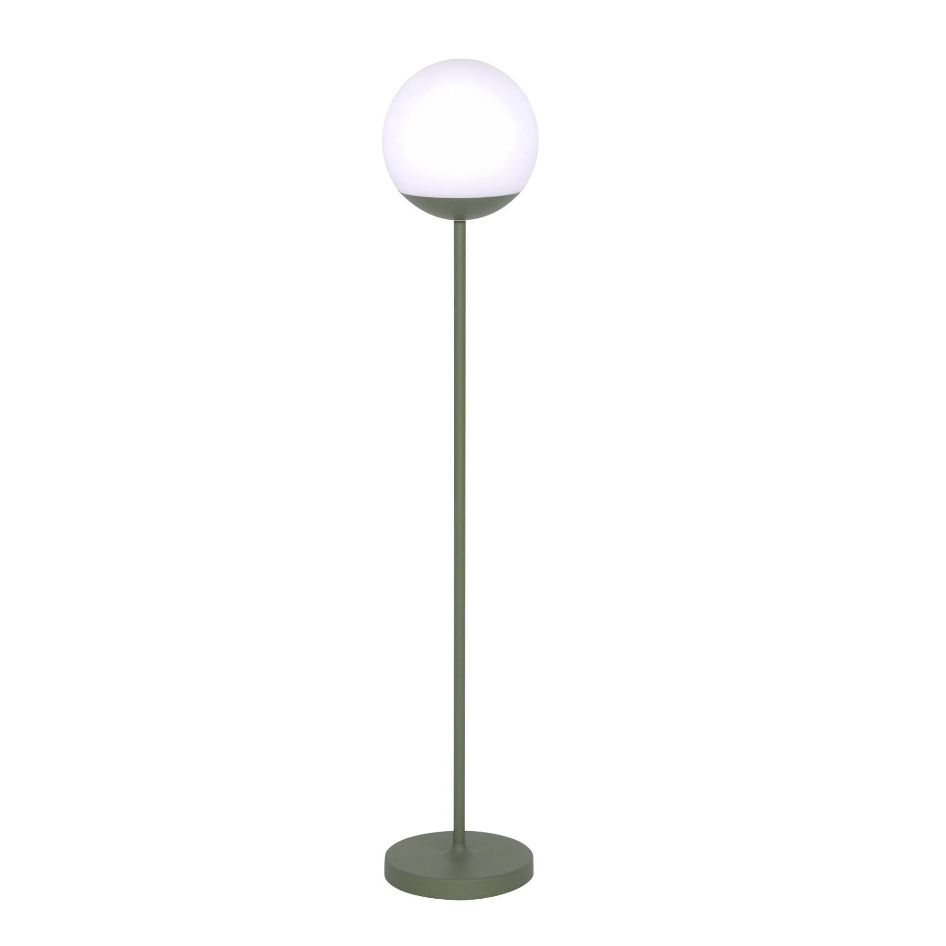 Fermob - Mooon! LED Stehleuchte mit Akku - kaktus/texturiert/H 134cm / Ø 25cm/3000K/6000K/650lm von Fermob