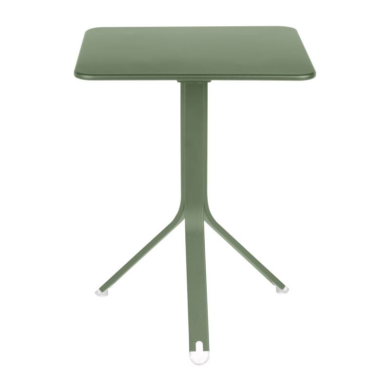 Fermob - Rest'o Gartentisch klappbar 57x57cm - kaktus/texturiert/LxBxH 57x57x74cm/UV-beständig von Fermob