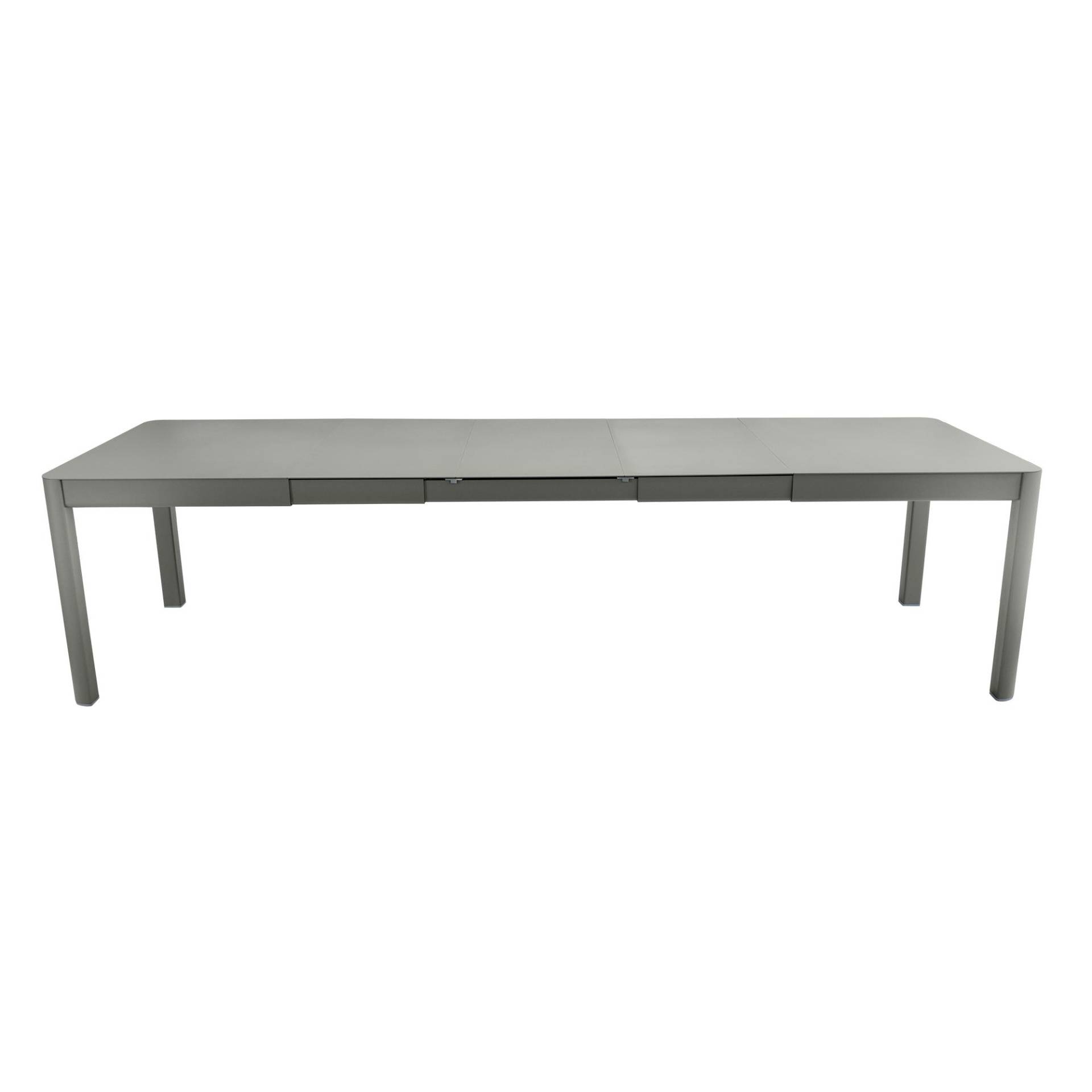 Fermob - Ribambelle XL Gartentisch mit 3 Einlegeplatten - rosmarin/texturiert/LxBxH 149-290x100x74cm/UV-beständig von Fermob