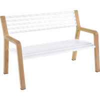 Fermob SOMERSET Bank Aluminium/Teak 122x62x82 cm von Fermob