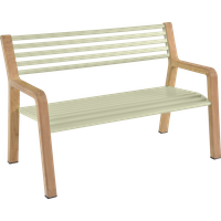 Fermob SOMERSET Bank Aluminium/Teak 122x62x82 cm von Fermob