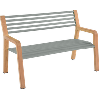 Fermob SOMERSET Bank Aluminium/Teak 122x62x82 cm von Fermob