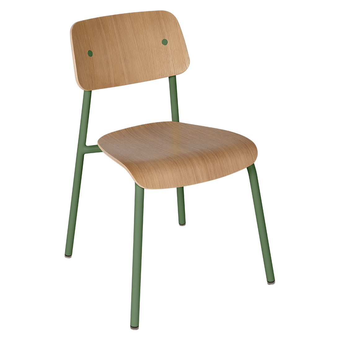 Fermob - Studie Stuhl Eiche - kaktus/texturiert/seat and backrest oak veneer/BxHxT 51x81x53cm von Fermob