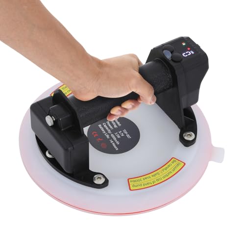 21cm Akku Saugheber Vakuumheber für Steinplatten,Automatische Luftbefüllung,Digitale Anzeige Elektrischer Vakuum-Saugnapf mit Fernbedienung für Glasflächen, Fliesen, Paneelen, Möbeln 200KG (Weiß) 21cm Akku Saugheber Vakuumheber für Steinplatten,Automatische Luftbefüllung,Digitale Anzeige Elektrischer Vakuum-Saugnapf mit Fernbedienung für Glasflächen, Fliesen, Paneelen, Möbeln 200KG (Weiß) von Fermoirper