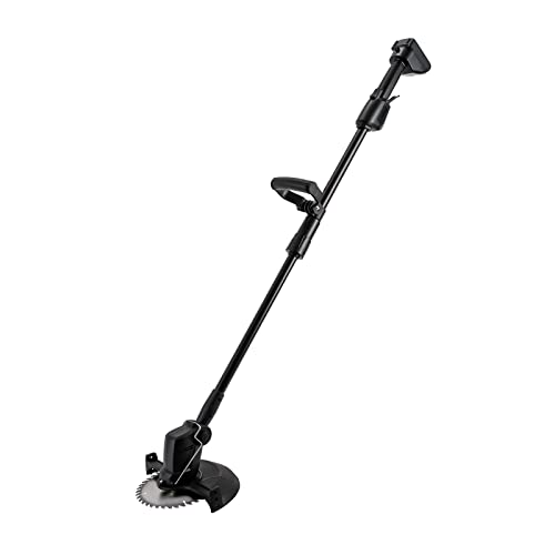Akku Rasentrimmer, Wiederaufladbaren Rasentrimmer mit 1500mAh Akku 6000RPM - Lebensdauer 2-3H - 5X Nylon Klingen - Für Rasenmähen zu Hause, Landschaftsgestaltung, Obstgarten schneiden,Schwarz von Fermoirper