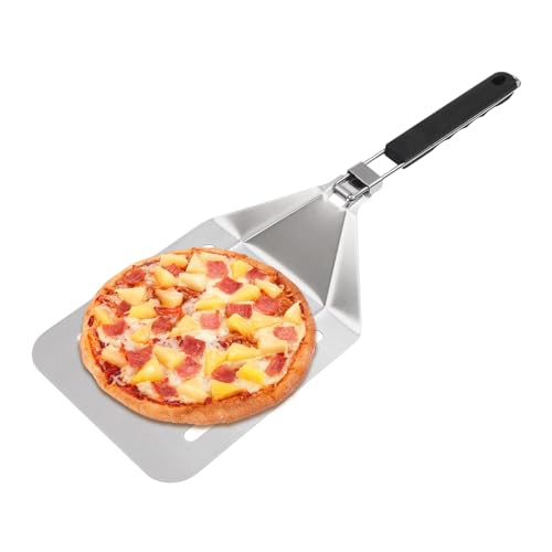 Pizzaschieber Edelstahl 304 Pizzaschäler mit Klappbarem Griff fur Pizzen, Broten, Sandwiches,Gebäck, Maschinenwaschbar 55X20.3Cm von Fermoirper