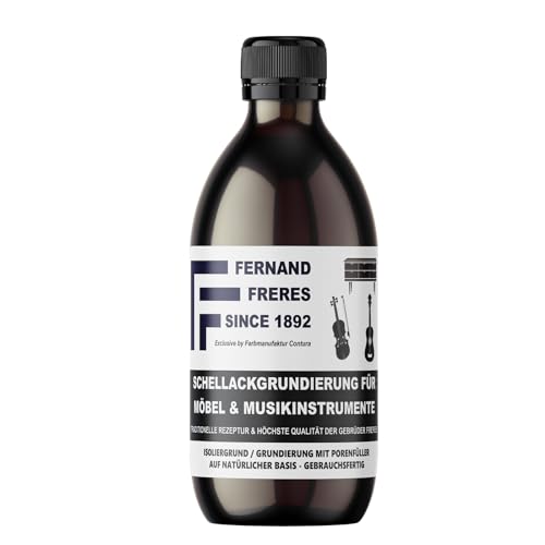 Fernand Freres Sanding Sealer Schellack Grundierung 250ml gebrauchsfertig Schelllack von Fernand Freres