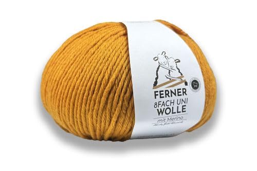 Ferner Wolle Lungauer 8-fach Merino Uni 06 - Gelb Ferner Wolle Lungauer 8-fach Merino Uni 06 - Gelb von Ferner Wolle