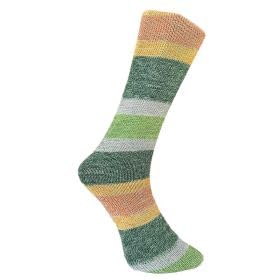 Ferner Wolle Lungauer Sockenwolle mit Baumwolle 4-fach 789-24 - orange/gelb/grün/grau Ferner Wolle Lungauer Sockenwolle mit Baumwolle 4-fach 789-24 - orange/gelb/grün/grau von Ferner Wolle