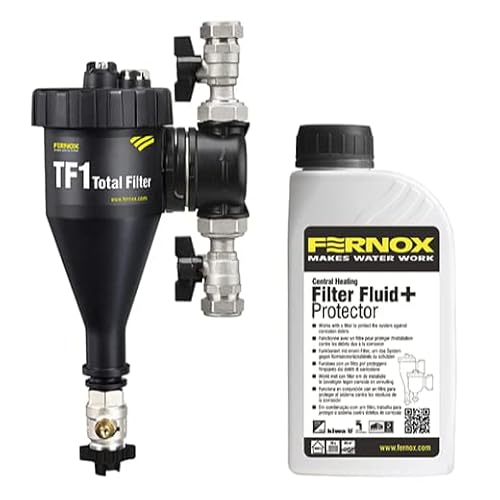 Magnetfilter TF1 Total mit 3/4" Ventilen + Inhibitor Protector+ Filter Fluid 500ml Magnetfilter TF1 Total mit 3/4" Ventilen + Inhibitor Protector+ Filter Fluid 500ml von Fernox