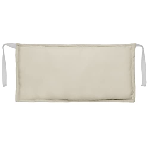 Ferocity Beige Kissen Kopfstütze für Holz-Liegestuhle 45 x 25 cm Wasserabweisende Polster aus Hochwertigem Polyester mit Polyester-Hohlfaser-Flocken Füllung [144] von Ferocity