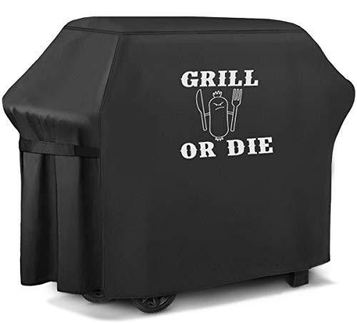 Ferocity Delux Grillabdeckung Top Qualität, Wasserdichter BBQ Schutz Outdoor Grill Garten Terrasse Grillen oder Sterben Large 165 cm x 118 cm x 60 cm Grill or Die [084] von Ferocity