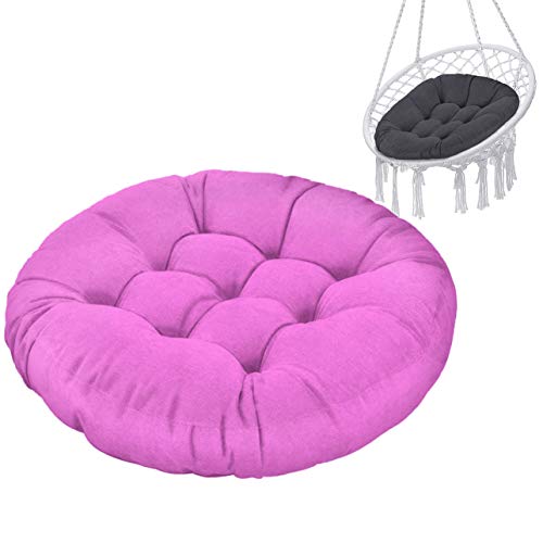 Ferocity Hängesessel Kissen, Polster Bodenkissen für Schwenksessel, Auflage für Baumwoll Hängeschaukel, Papasansessel, Hängekorb, Hängestuhl, Durchmesser 90 cm, Pink [114] von Ferocity