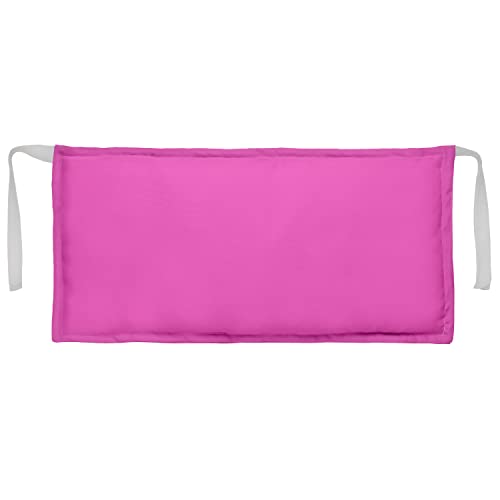 Ferocity Rosa Kissen Kopfstütze für Holz-Liegestuhle 45 x 25 cm Wasserabweisende Polster aus Hochwertigem Polyester mit Polyester-Hohlfaser-Flocken Füllung [144] von Ferocity