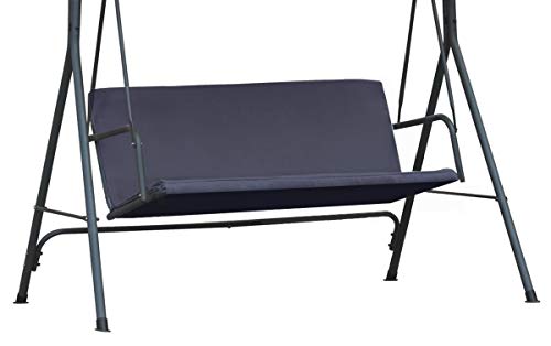 Ferocity Ersatz-schaukelsitzbezug für Hollywoodschaukel | 93 x 120 cm | Cordura Stoff Sitzbezug für Garten Schaukel Stuhlbezug | Wetterbeständig | 2-sitzer für den Außenbereich | Graphit [101] von Ferocity
