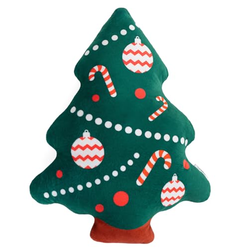 Ferocity Weihnachtskissen Weihnachtsbaum 40cm Groß; Plüsch Tannenbaum Kissenbezug mit Füllung Dekorative Kissenhülle Wohnzimmer Deko Winter Dekokissen Zierkissenbezüge Weich und Kuschelig [091] von Ferocity