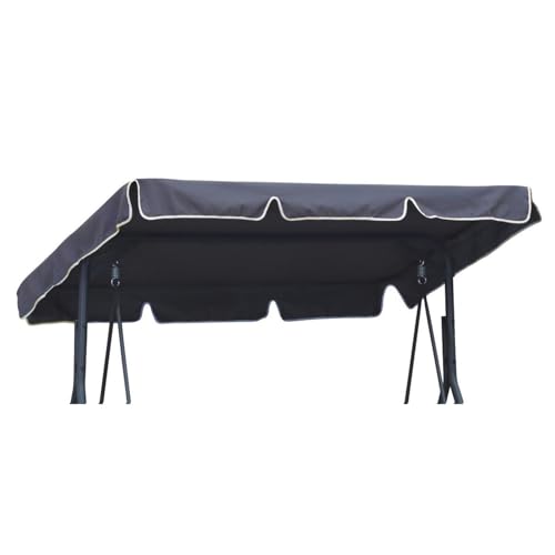 Universal Sonnendach für Hollywoodschaukel Dach-Plane ca 200 x 120 cm für Garten-Schaukel Dachplane Ersatzdach Graphit [101] von Ferocity