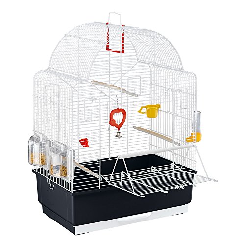 Ferplast Vogelkäfig IBIZA OPEN, Wellensittichkäfig, inkl. Vogelspielzeug, Vogel-Futternapf, Vogel-Sitzstangen, Weiß 49 x 30 x 69 cm Ferplast Vogelkäfig IBIZA OPEN, Wellensittichkäfig, inkl. Vogelspielzeug, Vogel-Futternapf, Vogel-Sitzstangen, Weiß 49 x 30 x 69 cm von Ferplast