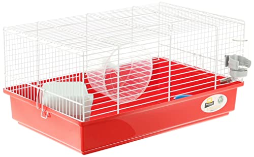 Ferplast Hamsterkäfig, Nagerkäfig CRICETI 9, Kleintierkäfig, Hamsterzubehör inklusive, 46 x 29,5 x h 23 cm. von Ferplast