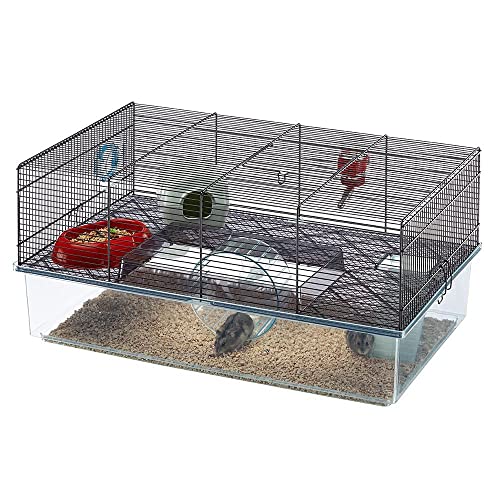 Ferplast Hamsterkäfig, FAVOLA Nagerkäfig, Kleintierkäfig, Hamsterzubehör inklusive, 60 x 37 x h 30 cm. von Ferplast