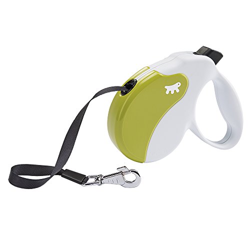 Guinzaglio retraibile per cani AMIGO TAPE L, Fettuccia allungabile, 5 m, max 50 kg, Bianco von Ferplast