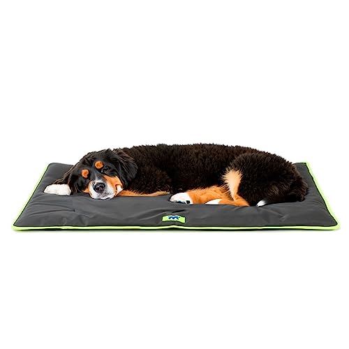 Ferplast Hundematte Extra Groß - Waschbares Hundebett - Hundekissen - Wasserdicht & Kratzfest - Matte für Hundehütten und Auto, Hundekorb - Jolly - 108 x 79 cm, XK, SCHWARZ von Ferplast