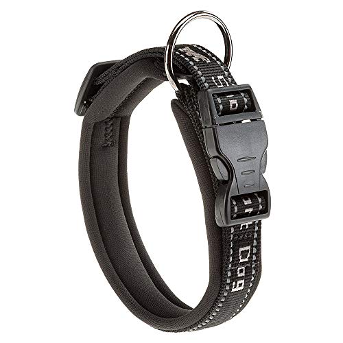 Ferplast Hundehalsband Sport Dog, Weich Gepolstertes Nylon Hunde Halsband für große Hunde, Verstellbare und Reflektierend, Größe: 2,5 cm (35-45 cm), Grau Ferplast Hundehalsband Sport Dog, Weich Gepolstertes Nylon Hunde Halsband für große Hunde, Verstellbare und Reflektierend, Größe: 2,5 cm (35-45 cm), Grau von Ferplast