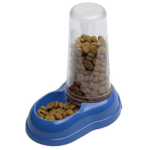 Ferplast Futter- oder Wasserspender für Hunde und Katzen Azimut 1500 Futterspender für Trockenfutter Wasser 1,5 L, robuster Kunststoff, Rutschfester Boden, 16,5 x 25 x 24,5 cm blau von Ferplast