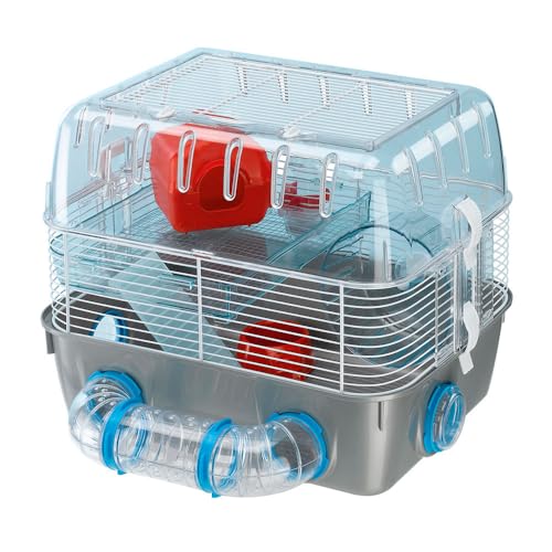 Ferplast Hamsterkäfig, COMBI 1 FUN Nagerkäfig, Kleintierkäfig, Hamsterzubehör inklusive, 41 x 30 x h 33 cm. von Ferplast