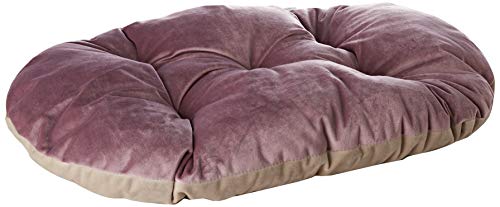 Ferplast Kissen für Hunde und Katzen PRINCE 55/4, Gepolstertes Haustierbett, doppelseitig verwendbar, weicher Samt, waschbar, 55 x 36 cm, rosa von Ferplast