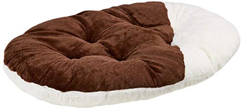 Ferplast Hundekissen Hundebett Katzenbett, RELAX 89, Gepolsterte Weiche Warme Plüsch Waschbar, 85 x 55 cm. Braun von Ferplast