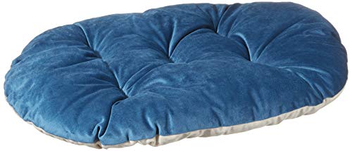 Ferplast Kissen für Hunde und Katzen PRINCE 55/4, Gepolstertes Haustierbett, doppelseitig verwendbar, weicher Samt, waschbar, 55 x 36 cm, blau von Ferplast