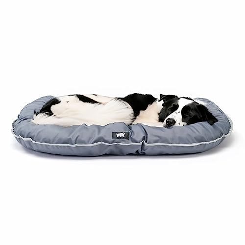 Ferplast Hundekissen Hundesofa Hundebette für Große Hunde Hundekorb Abnehmbarer Bezug Orthopädisches Hundebett Hundematratze Waschbar Hundematte Wasserdicht 110 x 70 x h 8 cm. Grau von Ferplast